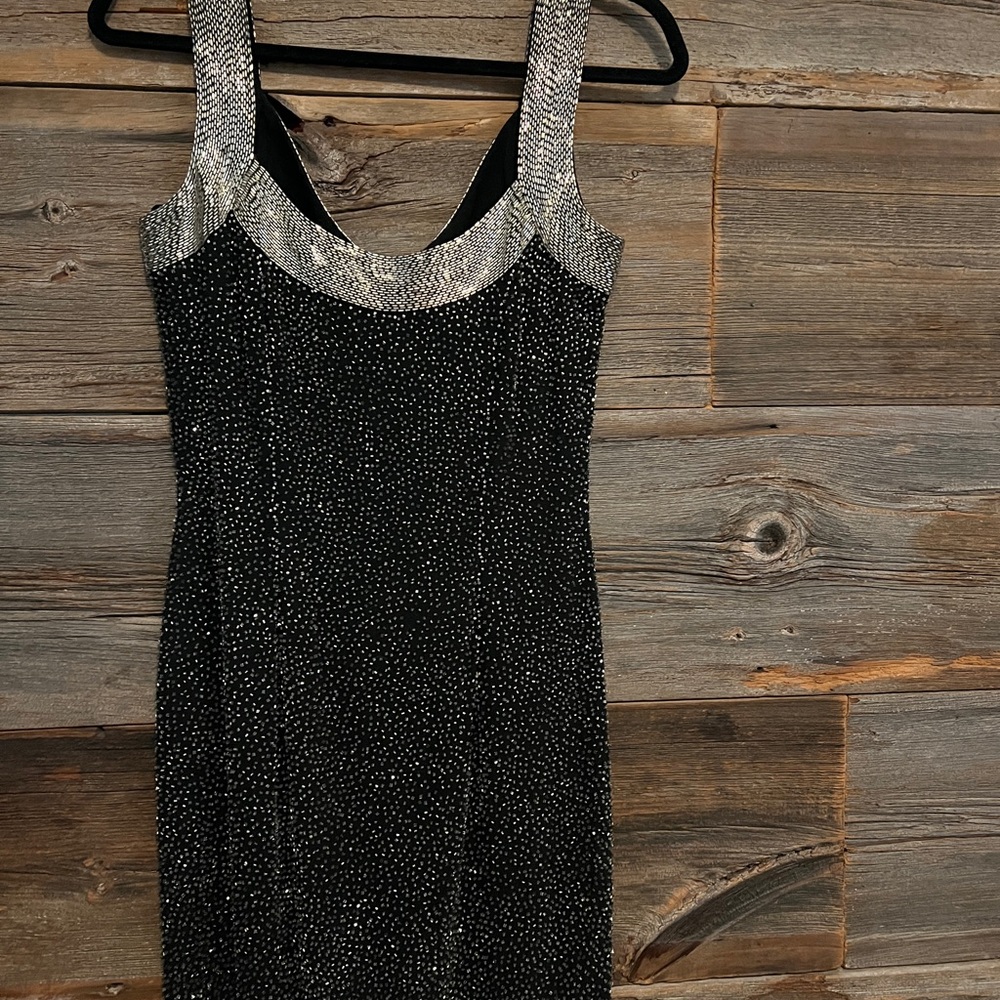 Elegant Black and Silver Dress